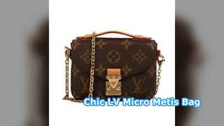 LV Micro Metis Monogram Bag Brown Designer Style
