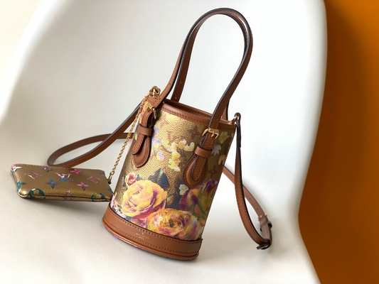 Metallic Flower Louis Vuitton Neverfull Bucket Bags M81724