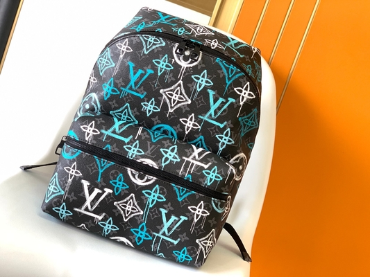 Multicolor Discovery Designer Brand Backpack LV Graffiti Bag Green