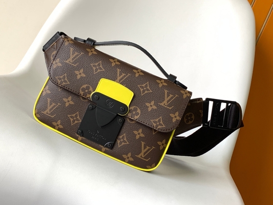 Charm S Lock Louis Vuitton Monogram Macassar Barrel Pouch Bag Messenger