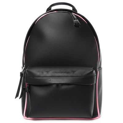 Designer Backpack in Black Pink Style with Leather Monogram Shadow Calf Leather and Packable Inner Pocket