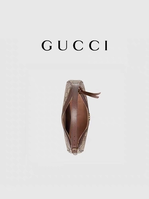 Small GG Supreme Canvas Leather Underarm Shoulder Bag GUCCI Ophidia