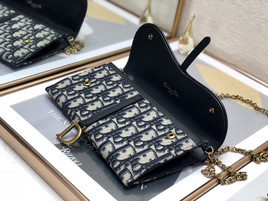 OEM Branded Saddle Long Dior Oblique Jacquard Pouch Wallet
