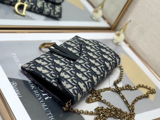 OEM Branded Saddle Long Dior Oblique Jacquard Pouch Wallet