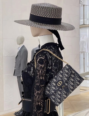 OEM Branded Saddle Long Dior Oblique Jacquard Pouch Wallet