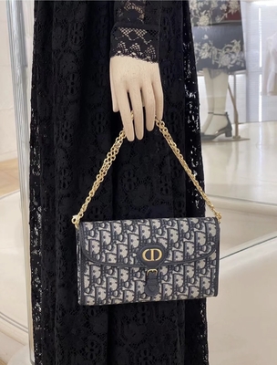 OEM Branded Saddle Long Dior Oblique Jacquard Pouch Wallet