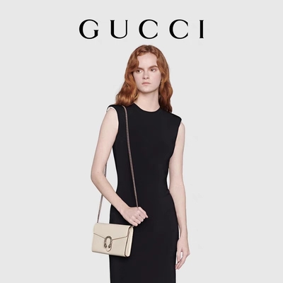 60cm Ladies GUCCI Dionysus Mini Leather Chain Bag Snap Closure