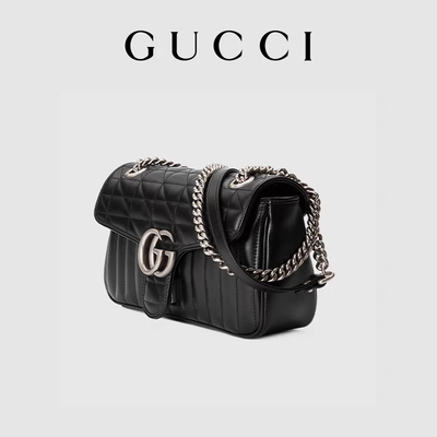 GUCCI GG Branded Messenger Bag Marmont Shoulder Bag Small Quilted Leather