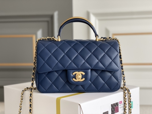 Caviar Chanel Mini Rectangular Caviar 2020 Grained Lambskin &amp; Gold-Tone Metal