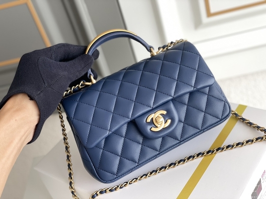 Caviar Chanel Mini Rectangular Caviar 2020 Grained Lambskin &amp; Gold-Tone Metal