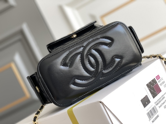 Lambskin Custom Branded Bags Chanel 22K Vanity Case Multi Pocket