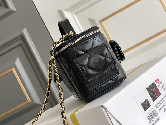 Lambskin Custom Branded Bags Chanel 22K Vanity Case Multi Pocket