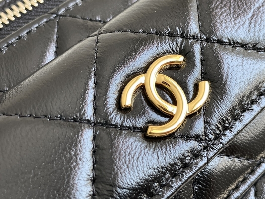 Lambskin Custom Branded Bags Chanel 22K Vanity Case Multi Pocket
