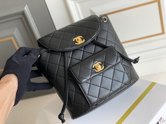 Chanel Leather Flap Designer Brand Backpack 1994-1996 Diamond Quilted For Women