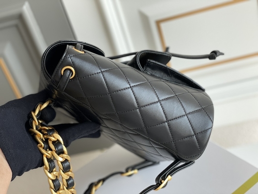 Chanel Leather Flap Designer Brand Backpack 1994-1996 Diamond Quilted For Women