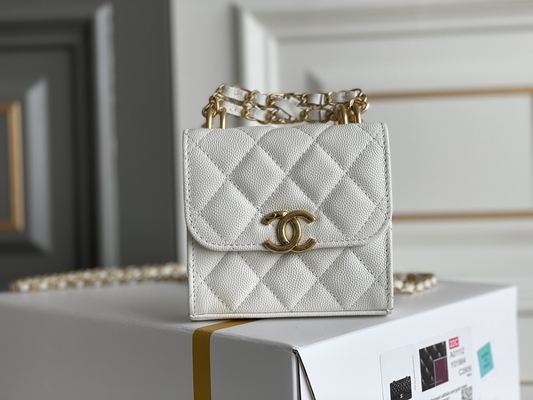 Classic Gold Double C Grain Leather Chanel 2way Bag AP3020