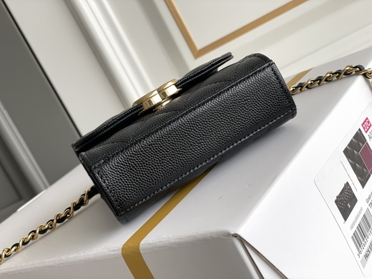 Classic Gold Double C Grain Leather Chanel 2way Bag AP3020