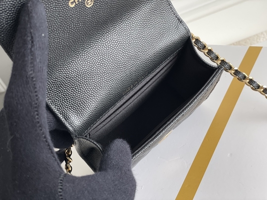 Classic Gold Double C Grain Leather Chanel 2way Bag AP3020