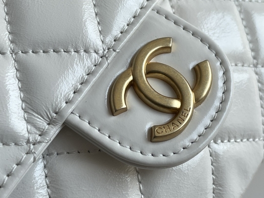 Classic White Calfskin Preloved Branded Bag Chain Chanel 2023 Cruise Bags
