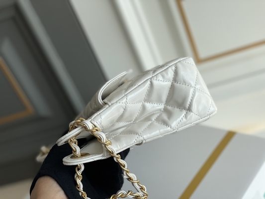 Classic White Calfskin Preloved Branded Bag Chain Chanel 2023 Cruise Bags