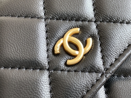 Black Mini Coco Chanel WOC Clutch Handbags Wallet On A Chain CF20