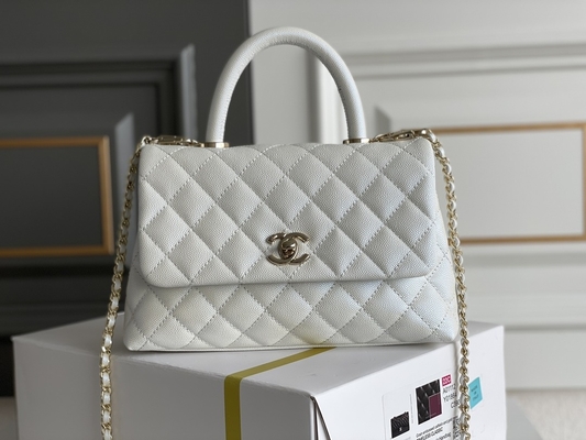 ***Hemming Stitching Branded Ladies Handbag Lambskin Chanel Trapezoid Bag