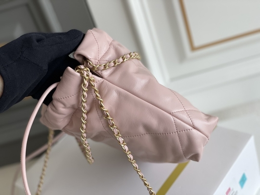 Chanel Branded Ladies Handbag 22B MINI 22S Calfskin Pink White Black Yellow