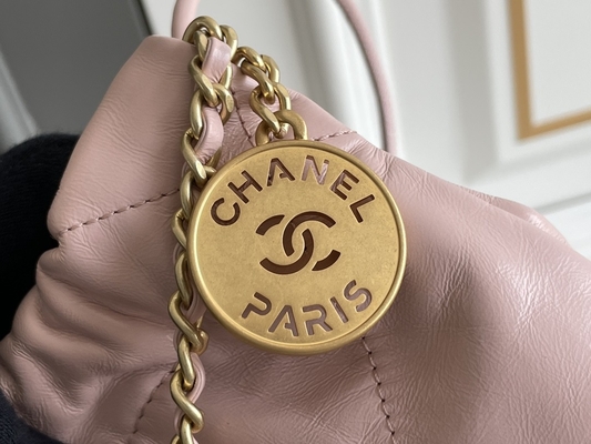Chanel Branded Ladies Handbag 22B MINI 22S Calfskin Pink White Black Yellow