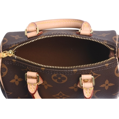 Small Classic Designer Monogram Bag NANO SPEEDY Louis Vuitton M81085