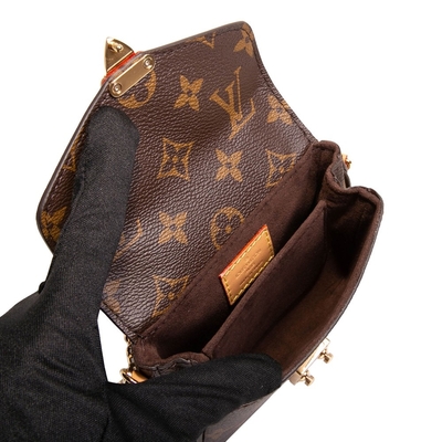Mini Designer Monogram Bag Micro Metis LV Crossbody Bag Brown