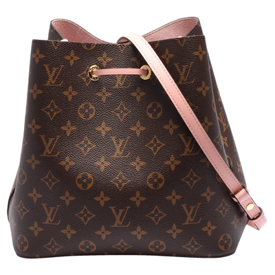 Leather Trim Louis Vuitton NéOnoé Mm Black Monogram Bag