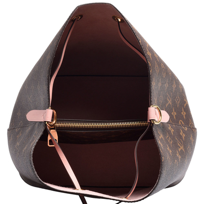 Leather Trim Louis Vuitton NéOnoé Mm Black Monogram Bag