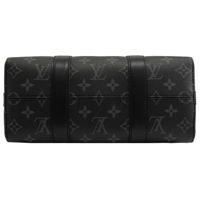 Classic Monogram Eclipse LV CITY KEEPALL Bag Jacquard Canvas Crossbody Boston Bag
