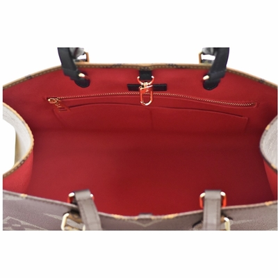 Reverse Canvas Designer Monogram Bag OnTheGo MM Louis Vuitton Shopping Bag