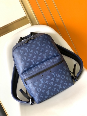 Louis Vuitton Racer Designer Brand Backpack Monogram Shadow Calf Leather for Man Boy