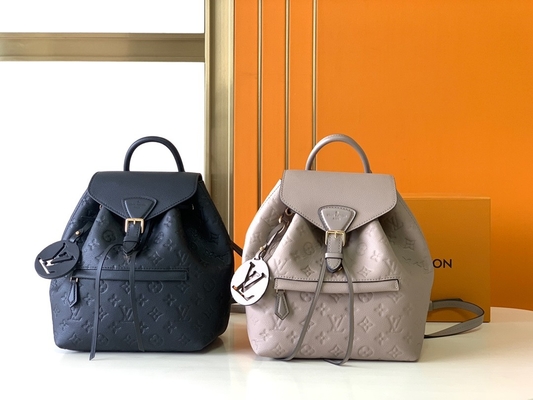 LV Designer Brand Backpack Louis Vuitton Monogram Montsouris Backpack Pink Black