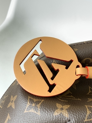 Monogram Shadow Calf Leather LV Montsouris PM Backpack Detachable Charm