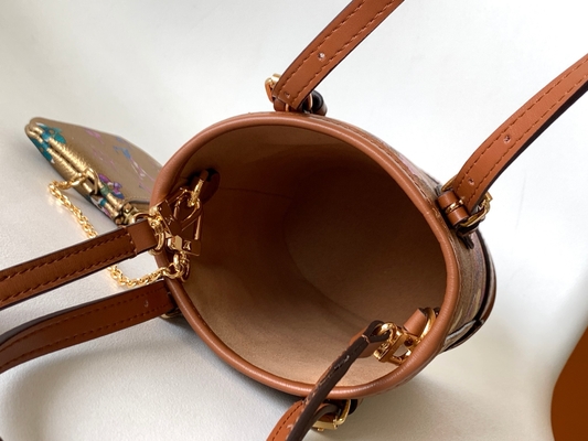 Metallic Flower Louis Vuitton Neverfull Bucket Bags M81724