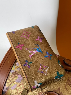 Metallic Flower Louis Vuitton Neverfull Bucket Bags M81724