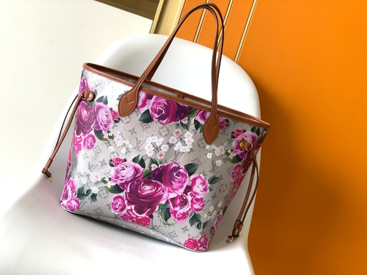 Floral Pattern Silver Louis Vuitton Large Never Full M21352