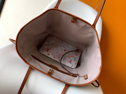 Floral Pattern Silver Louis Vuitton Large Never Full M21352