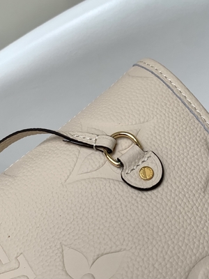 Preloved Branded Monogram Canvas Neverfull MM Beige Tote Bag