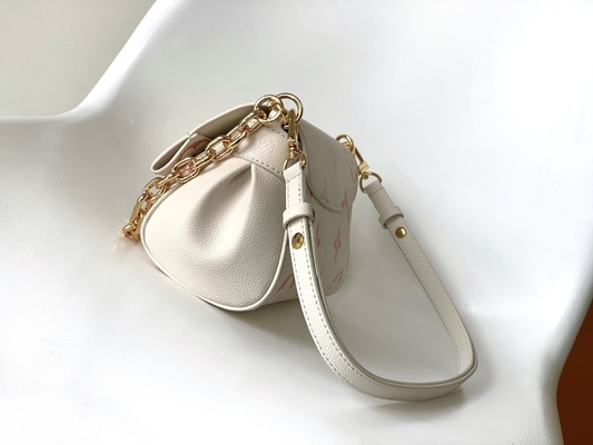 Favorite Creme Mini Sling Bag Branded  LV Rose Trianon Two Monogram Empreinte Leather
