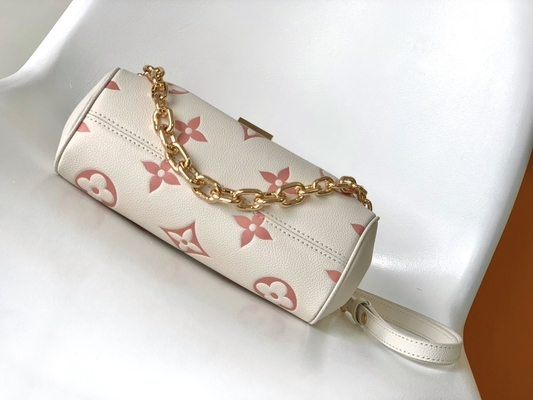 Favorite Creme Mini Sling Bag Branded  LV Rose Trianon Two Monogram Empreinte Leather