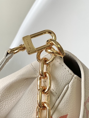 Favorite Creme Mini Sling Bag Branded  LV Rose Trianon Two Monogram Empreinte Leather