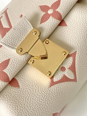 Favorite Creme Mini Sling Bag Branded  LV Rose Trianon Two Monogram Empreinte Leather