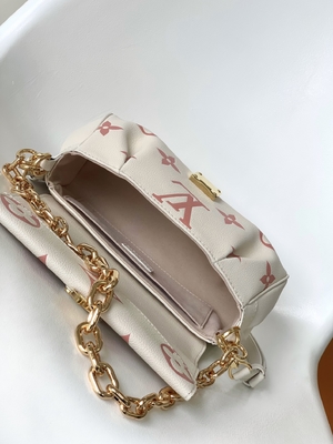 Favorite Creme Mini Sling Bag Branded  LV Rose Trianon Two Monogram Empreinte Leather