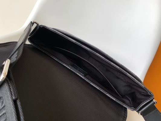 Louis Vuitton Branded Mens Bag District PM Damier Messenger Bag Graphite Black