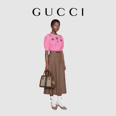Iconic GUCCI Bag Jackie 1961 Tote Medium With Gold Toned Hardware