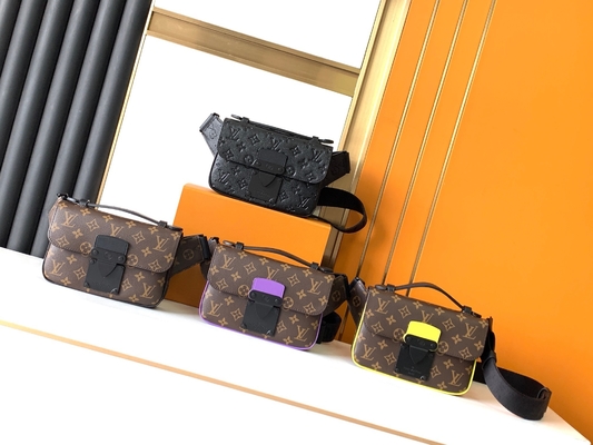 Charm S Lock Louis Vuitton Monogram Macassar Barrel Pouch Bag Messenger